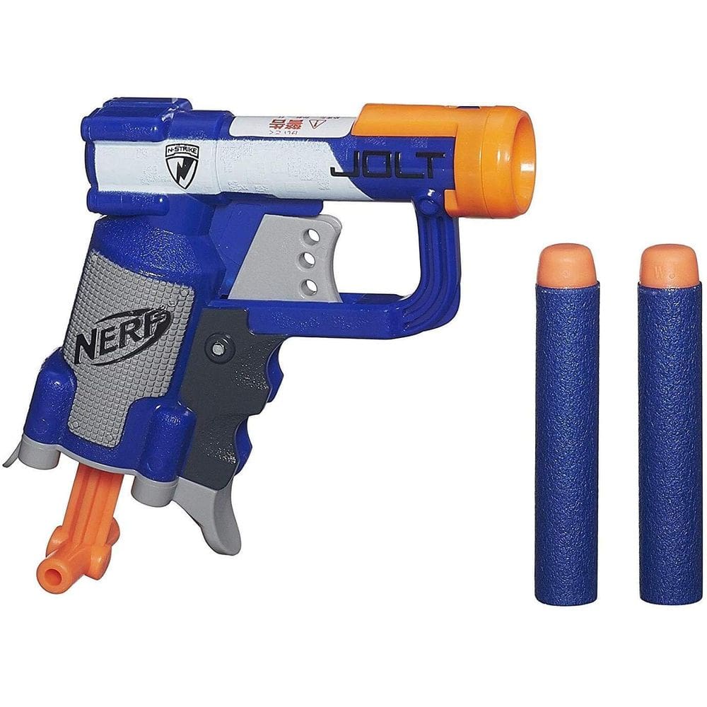 Blaster Nerf N-Strike Jolt (azul) com 2 dardos Elite