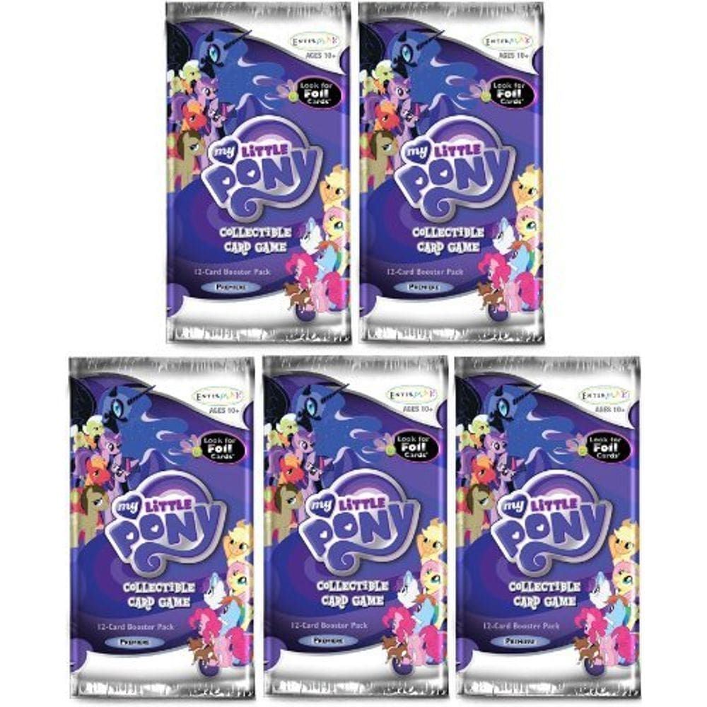 Jogo de cartas colecionável Lot 5 Booster Packs My Little Pony