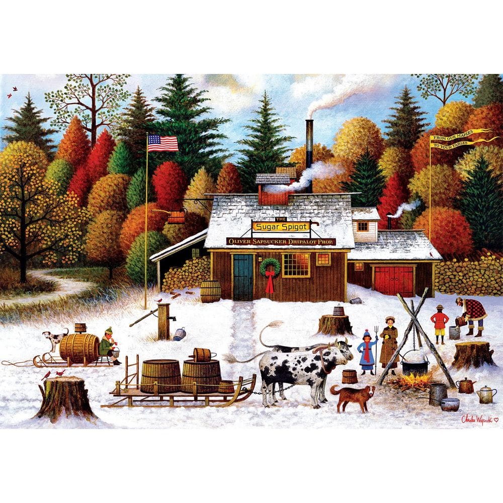 Quebra-cabeça Buffalo Games Charles Wysocki Vermont 300 unidades