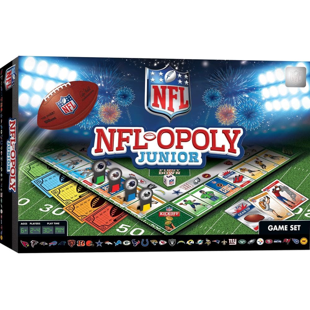Obras-primas do jogo de tabuleiro NFL-Opoly Junior Football 6+ Years