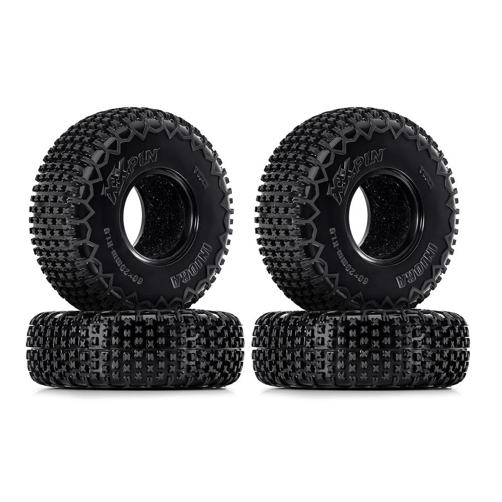 Pneus INJORA S5 60 mm x 20 mm para SCX24 FCX24 1/18 1/24 RC Crawler
