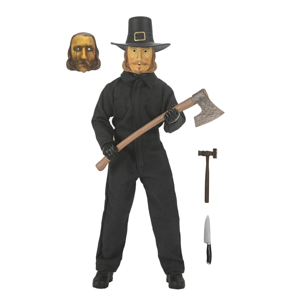 Boneco de ação colecionável NECA para o Dia de Ação de Graças John Carver 8”
