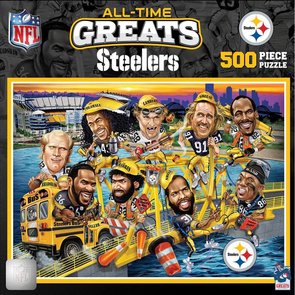 Obras-primas do quebra-cabeça NFL Pittsburgh Steelers 500 peças