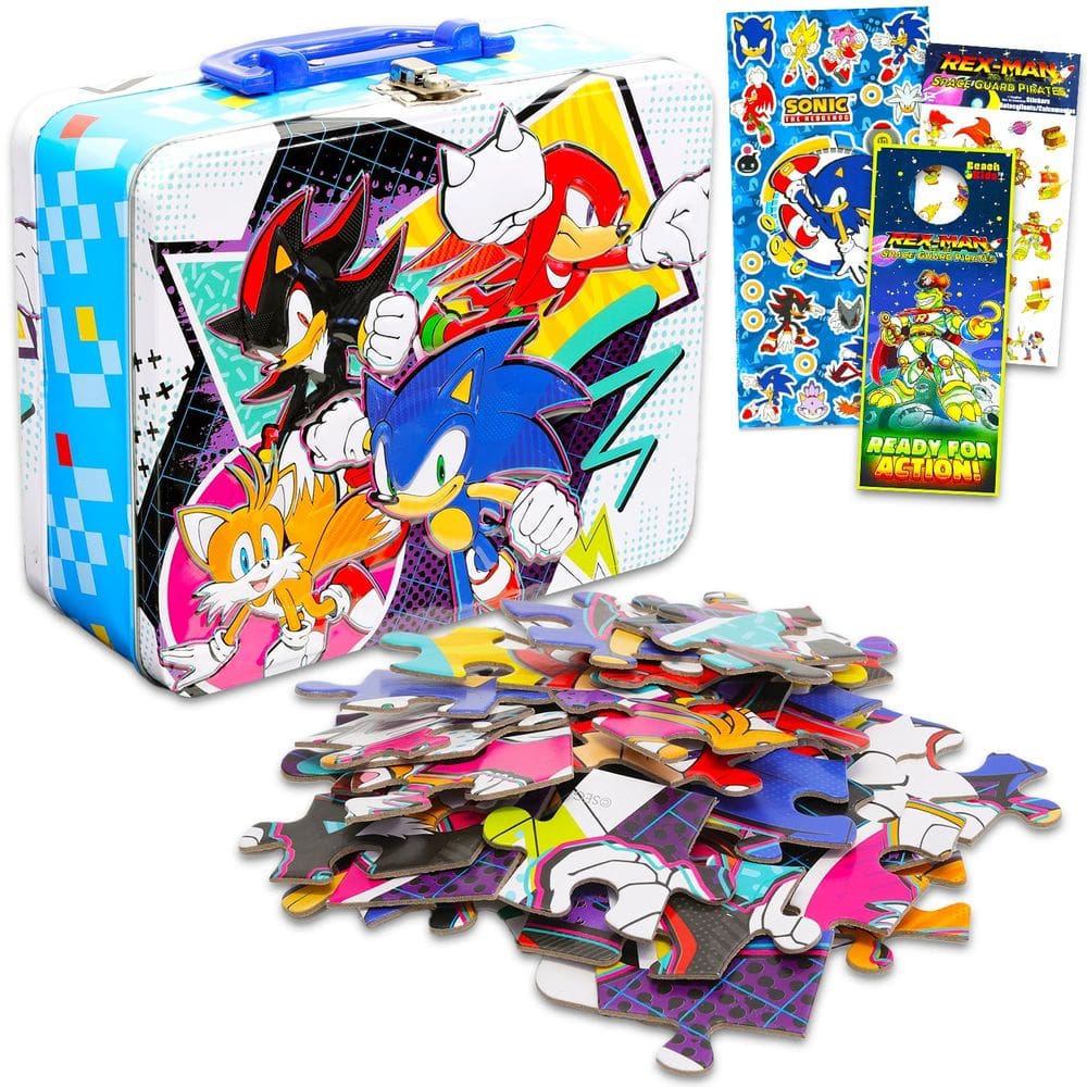 Pacote de quebra-cabeça Lunch Box Sonic the Hedgehog para crianças