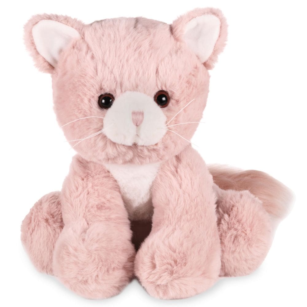 Bicho de pelúcia Bearington Mew Mew The Pink Kitty de 26 cm