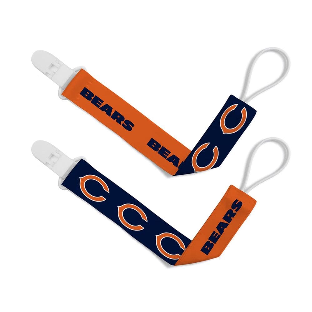Clipe de chupeta BabyFanatic NFL Chicago Bears, pacote com 2