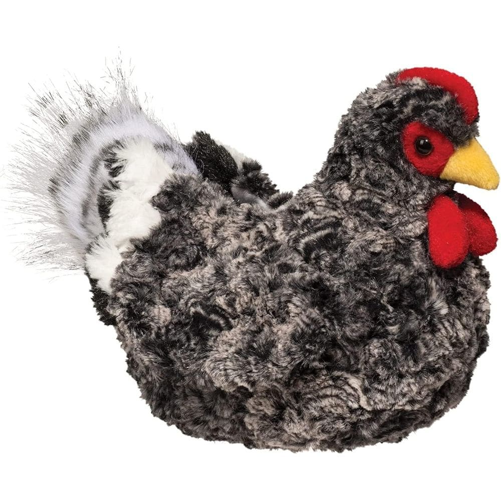 Bicho de pelúcia Douglas Pepper Black Multi Hen Chicken 21cm