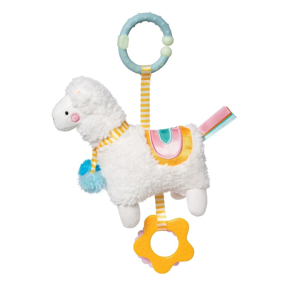 Brinquedo de viagem e dentição para bebês com clip-on Manhattan Toy Llama