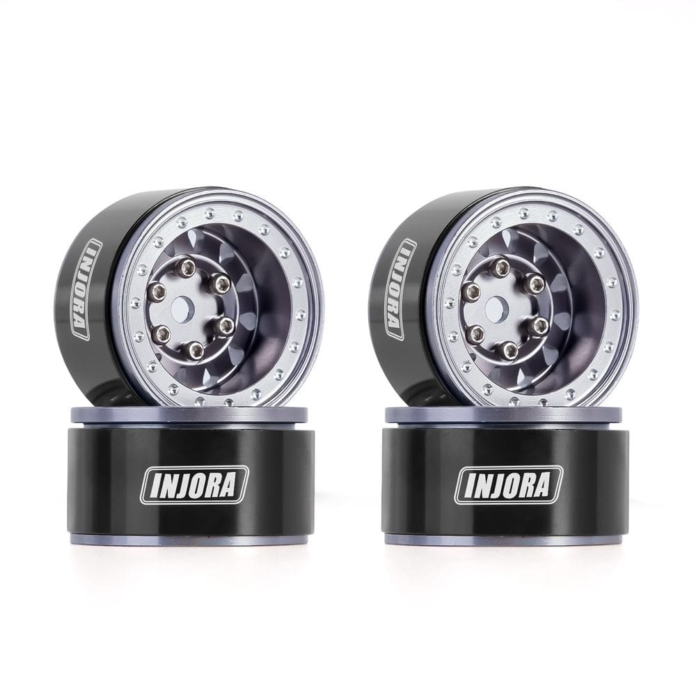 Aro de roda INJORA em alumínio CNC de 1,0 polegadas para carro RC 1/18 1/24