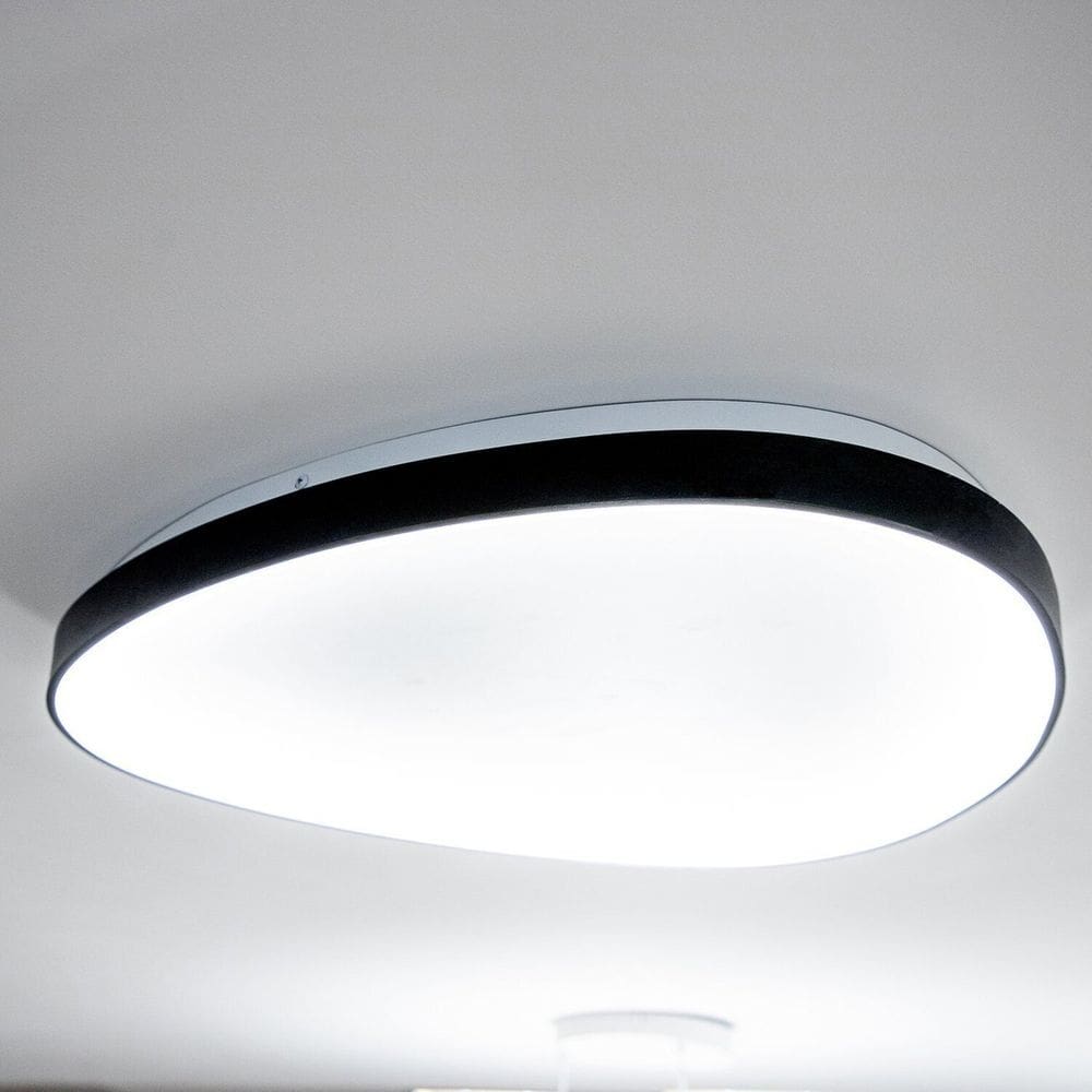 Plafon Bio d60cm a5,8cm 1xled Integrado 48w 3000k 3120lm Ip20 Preto