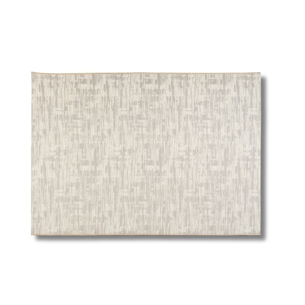 Tapete para Sala e Quarto 250cm X 200cm Texture Cinza/Cru