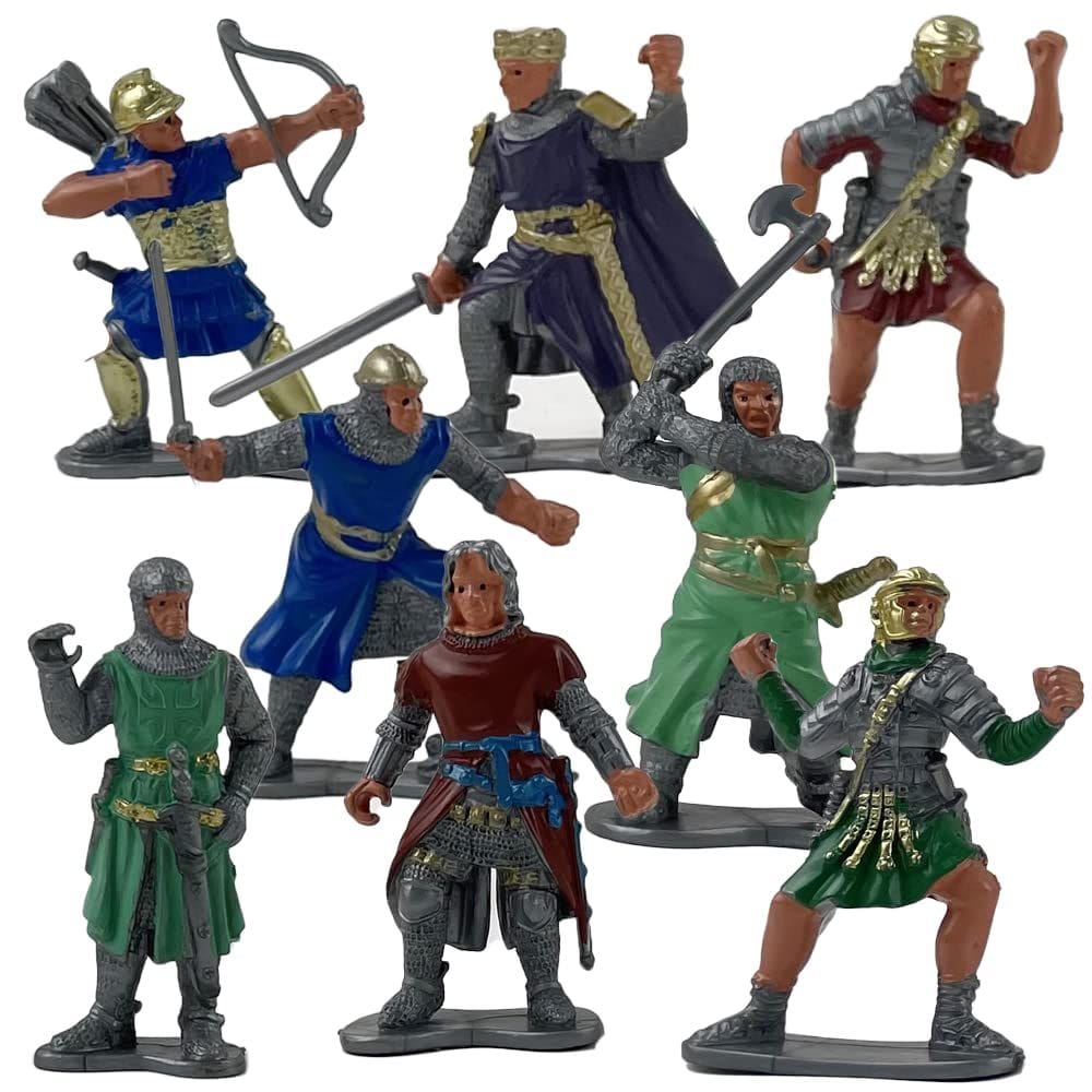 Conjunto de 16 bonecos de ação ArtCreativity Knight para crianças a partir de 3 anos