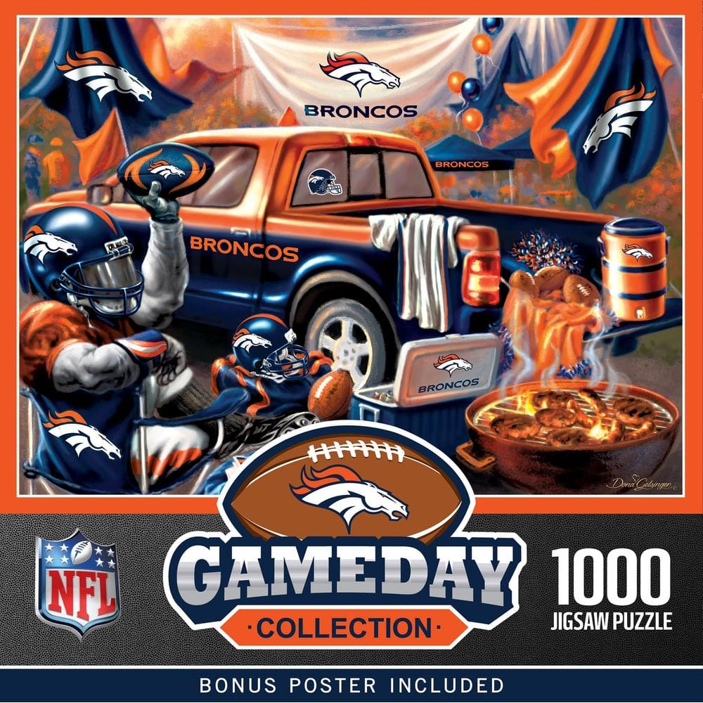 Obras-primas do quebra-cabeça NFL Denver Broncos 1000 peças