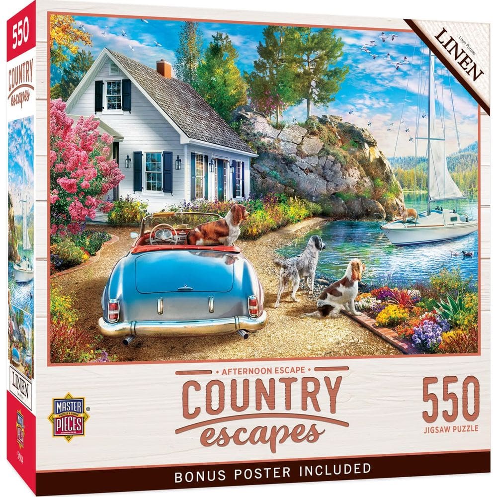 Obras-primas do quebra-cabeça Afternoon Escape 550 peças