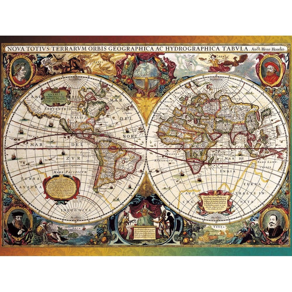 Quebra-cabeça Buffalo Games World Map Cerca de 1630 750 peças