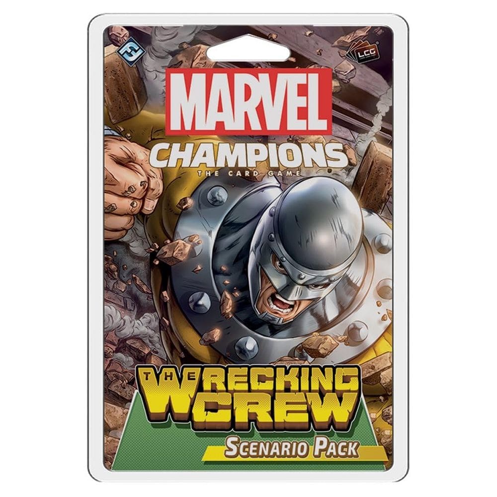 Pacote de cenários do jogo de cartas Marvel Champions The Wrecking Crew
