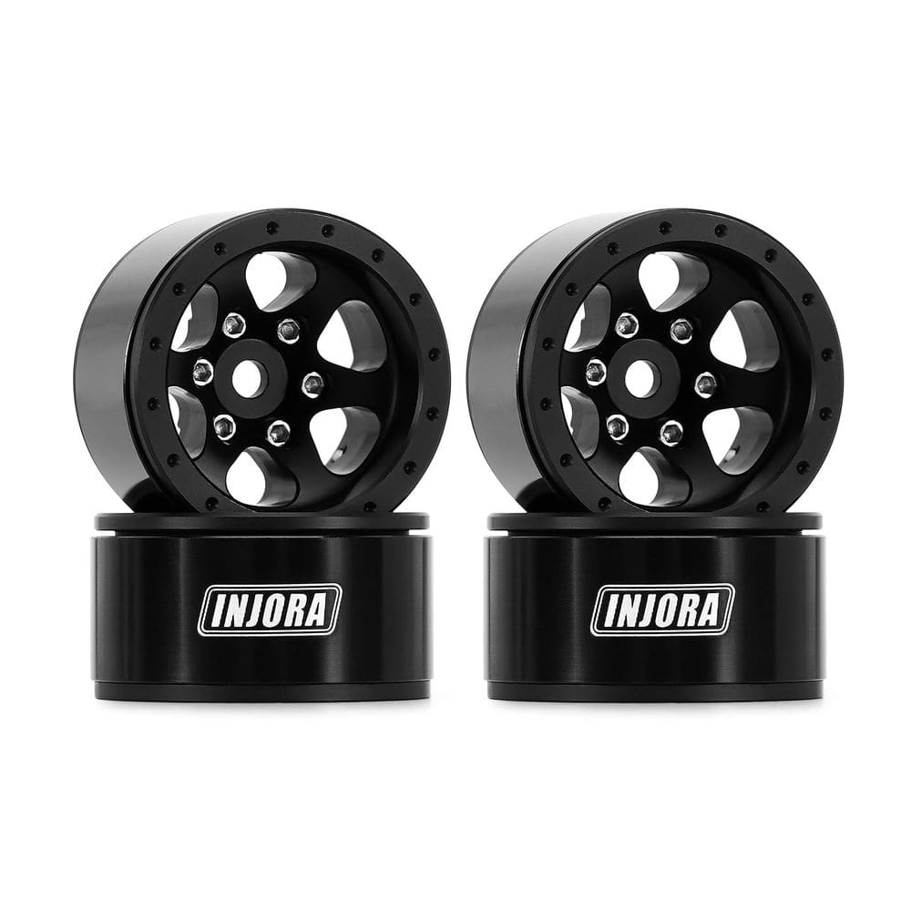 Roda INJORA 1.0 Beadlock de alumínio TRX4M Ascent18 SCX24 FCX24
