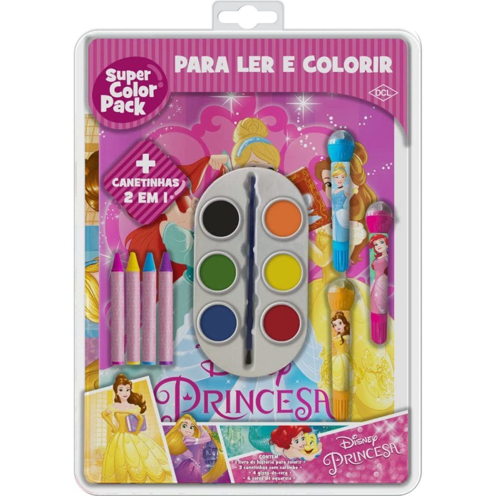 Livro Disney Super Color Pack Registro Inmetro - Princesas