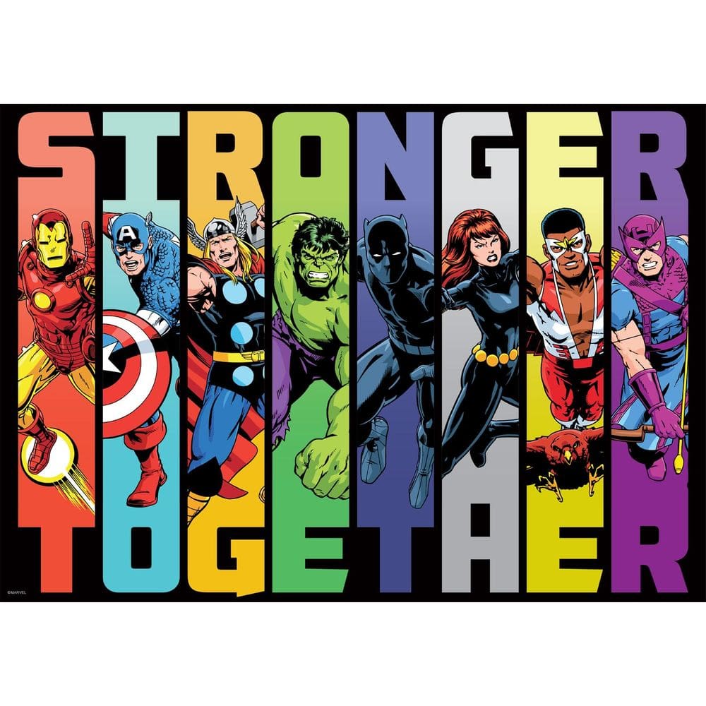 Quebra-cabeça Buffalo Games Marvel Stronger Together 300 unidades