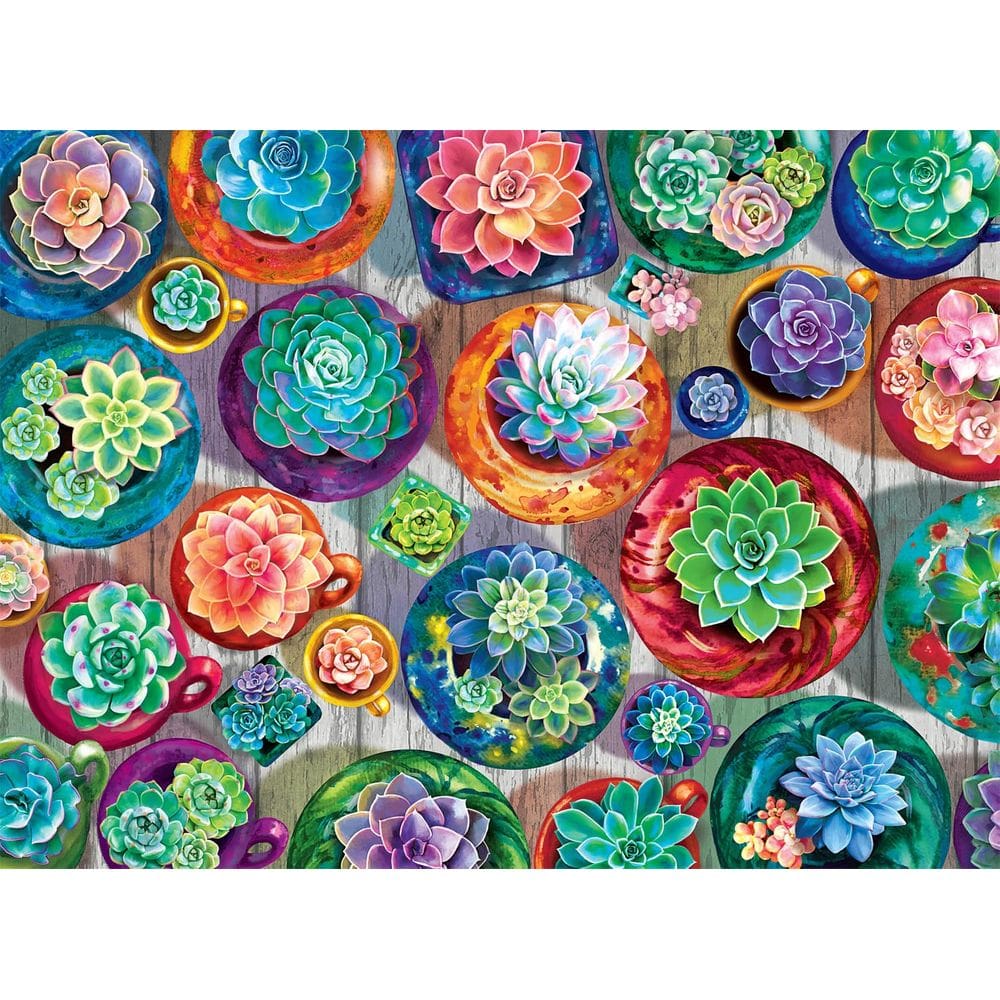 Quebra-cabeça Buffalo Games Gina Jane Lee Succulent 1000 unidades
