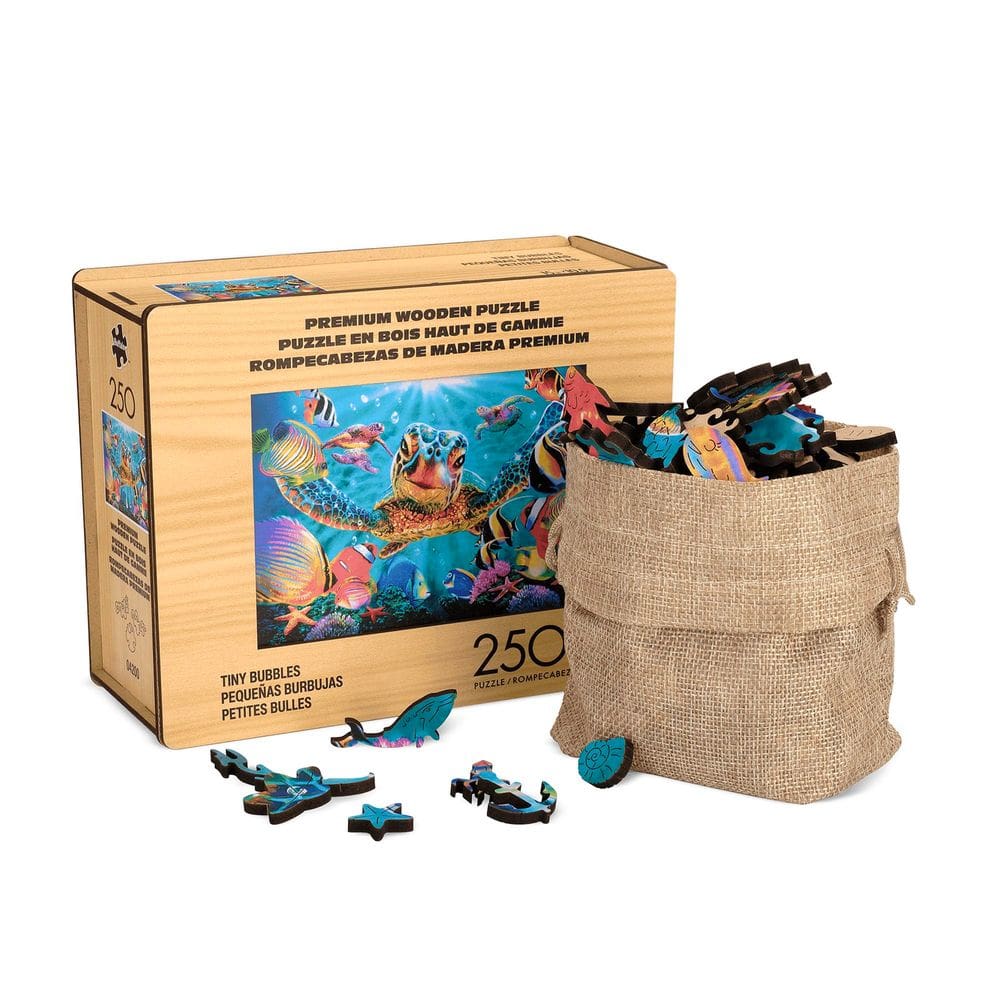 Puzzle Buffalo Games Tiny Bubbles Wood 250 peças