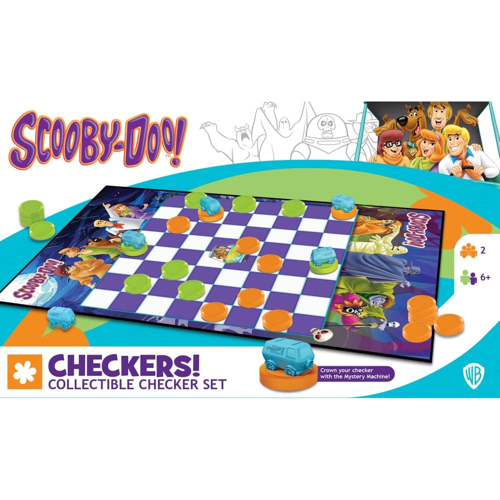 Obras-primas do jogo de tabuleiro de damas Scooby Doo Family 6+ Years
