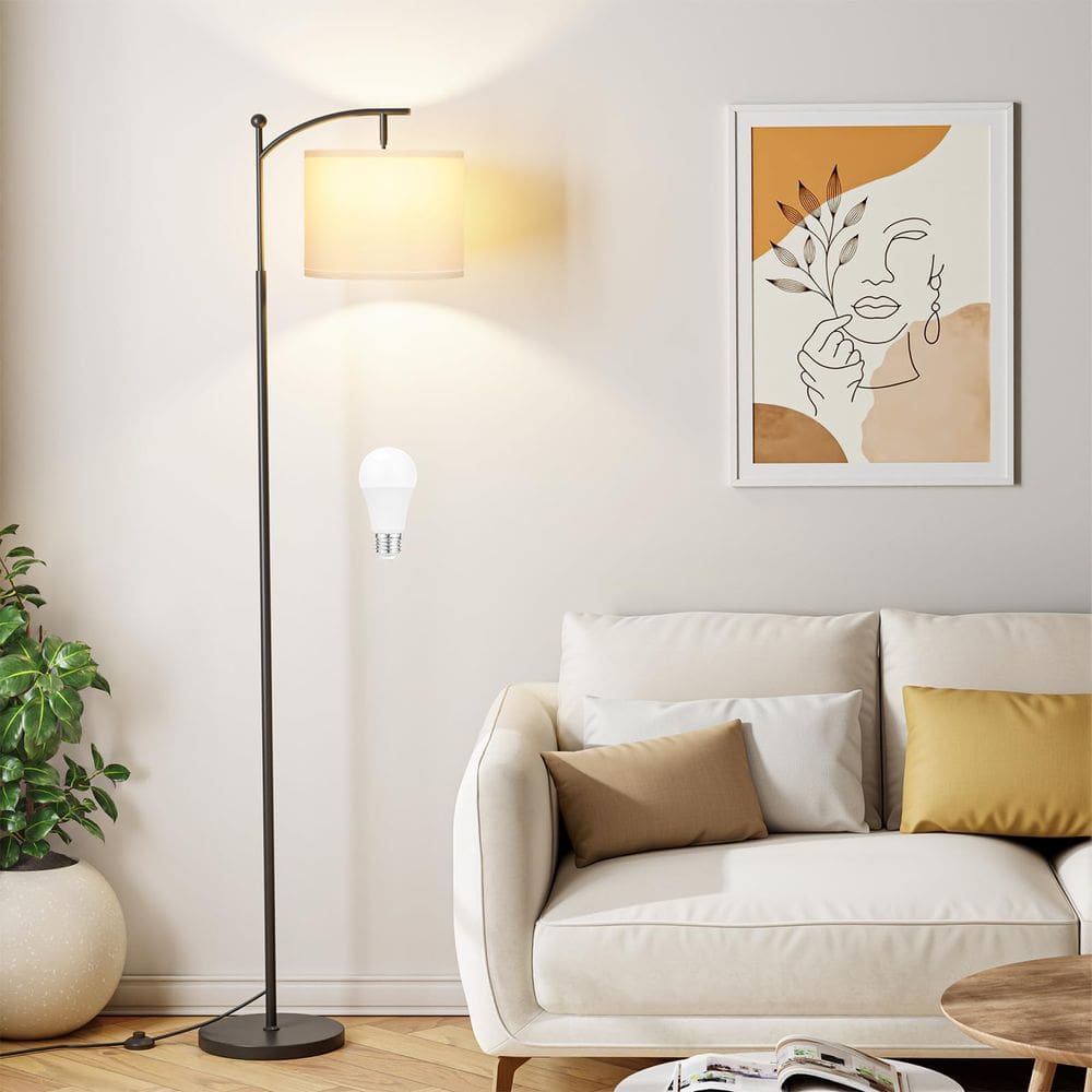 Luminária de chão Ambimall 60\" com 3 temperaturas de cor e lâmpada de 9W