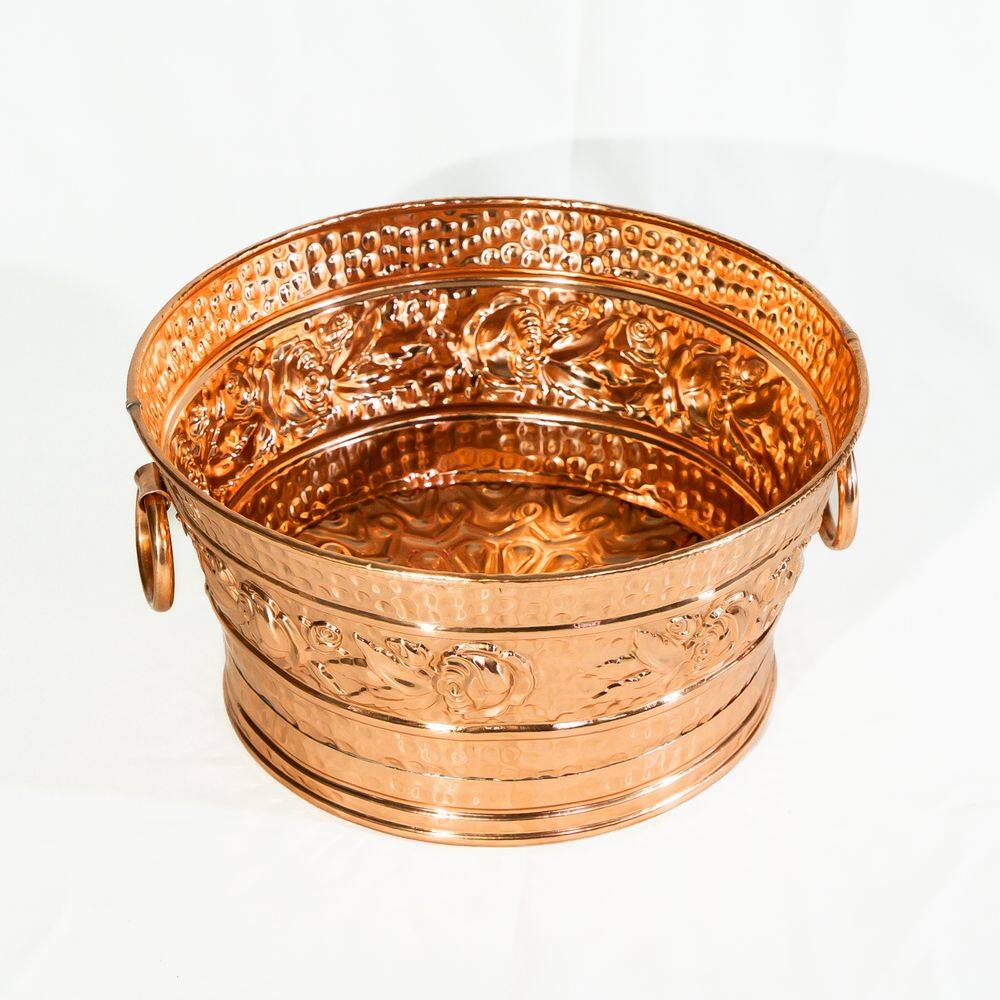 Champanheira Balde Elegante em Cobre Artesanal - 18 litros