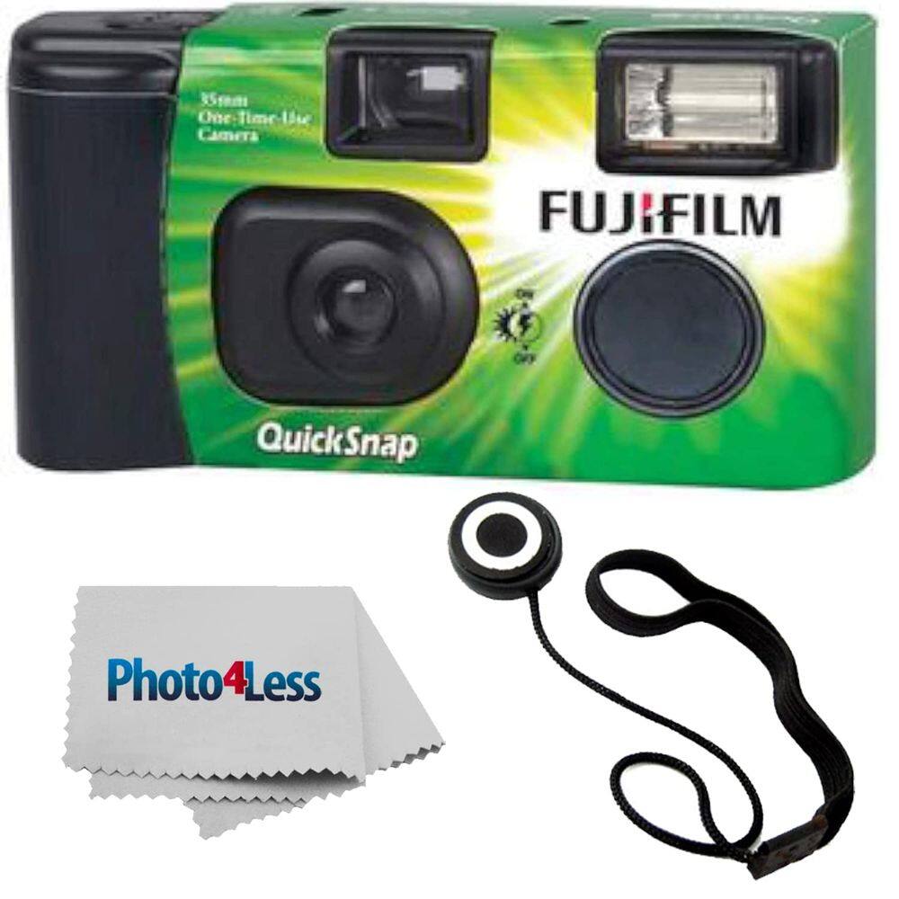 Câmera descartável Fujifilm QuickSnap Flash 400 35mm com alça
