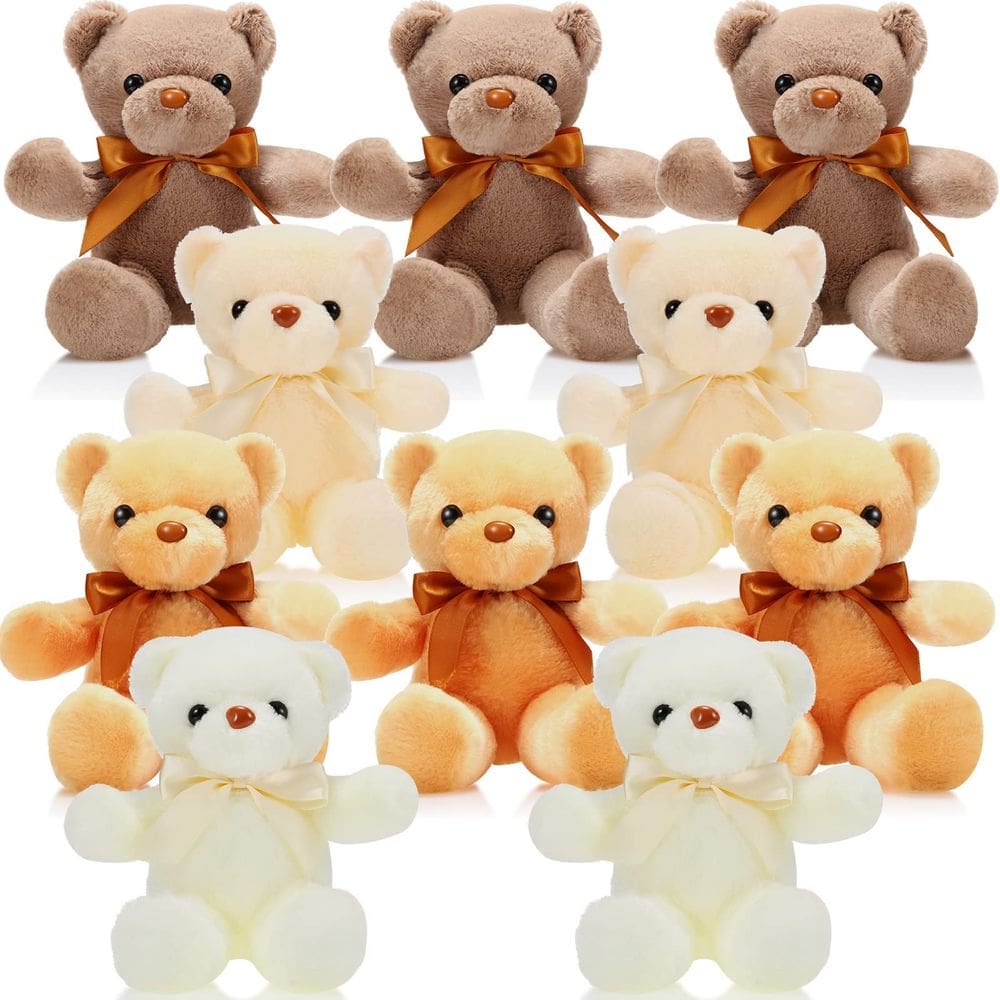 Bichos de pelúcia Skylety Bears, 10 peças de brinquedo de pelúcia macio de 30 cm