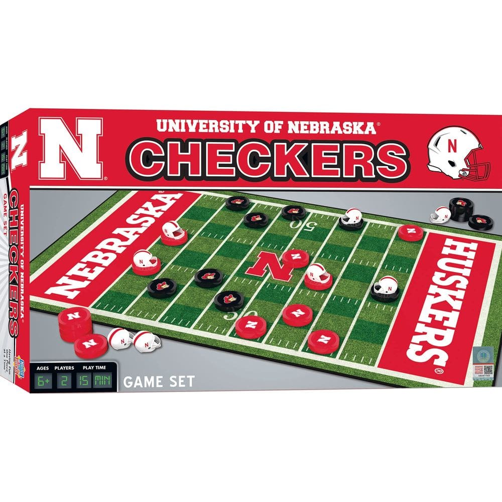 Jogo de tabuleiro de damas MasterPieces NCAA Nebraska Cornhuskers