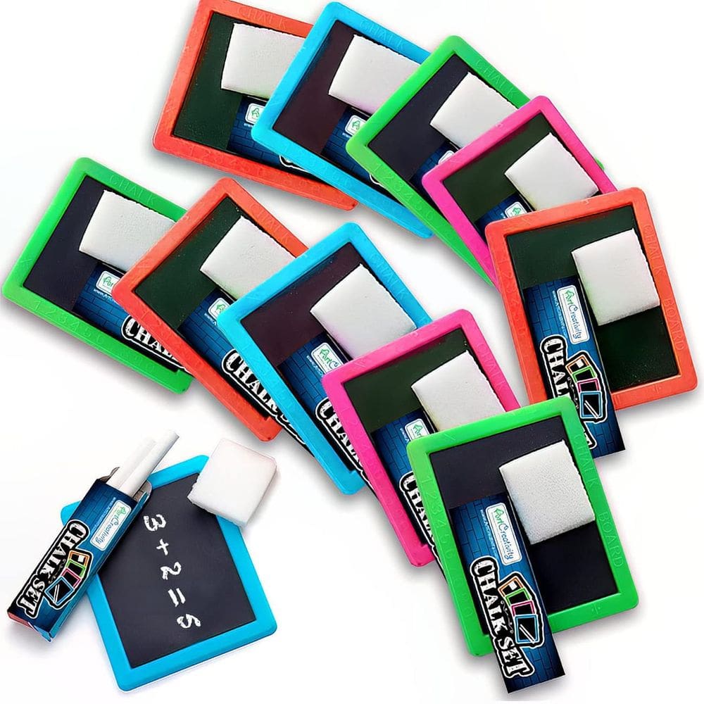 Conjunto de lousa ArtCreativity Neon para crianças com 12 kits e acessórios