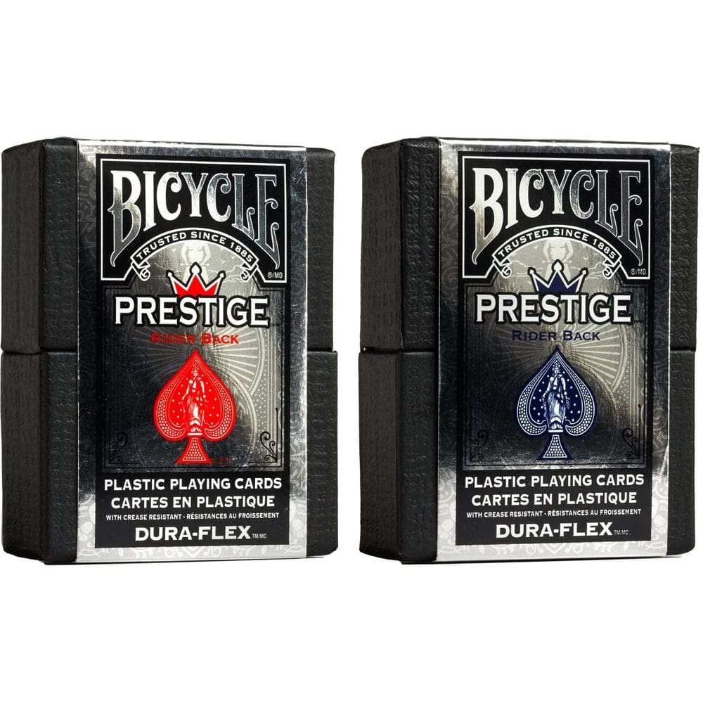 Pacote de 2 cartas de baralho Bicycle Prestige Waterproof Plastic