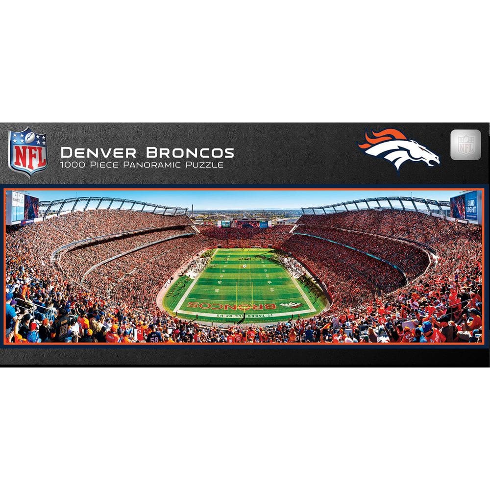 Obras-primas do quebra-cabeça Denver Broncos 1000 peças - End Zone