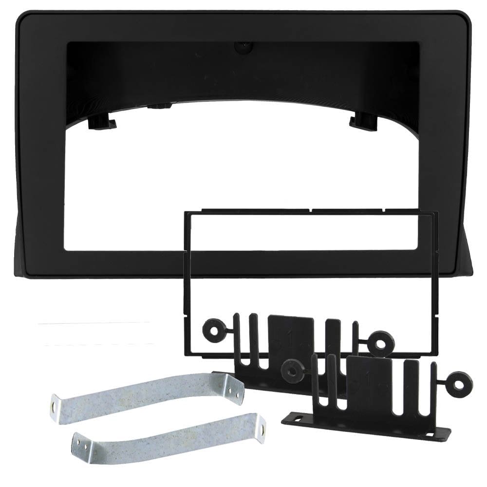 Moldura Painel 2 Din 7\" Polegadas Fiat Palio, Siena, Strada, Weekend 1996 até 2005 Preto