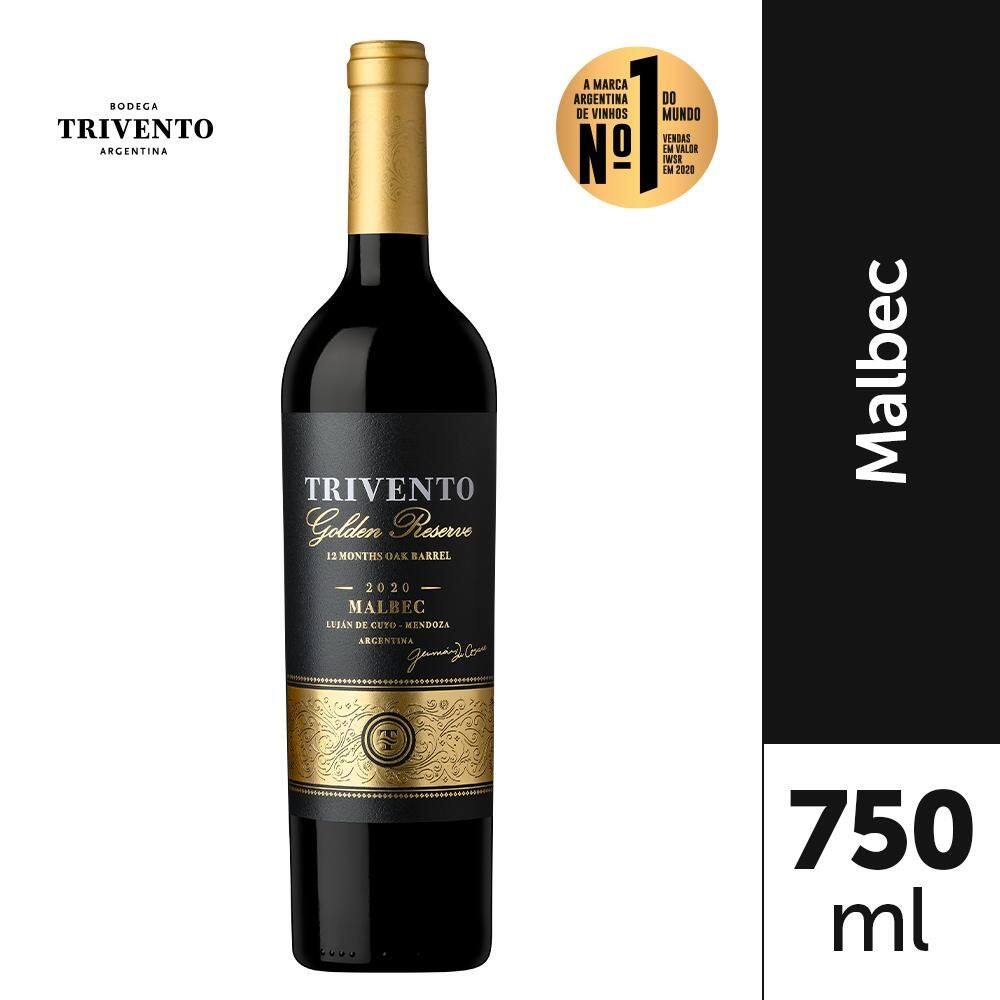 Vinho Argentino Trivento Golden Reserve Malbec - 750ML