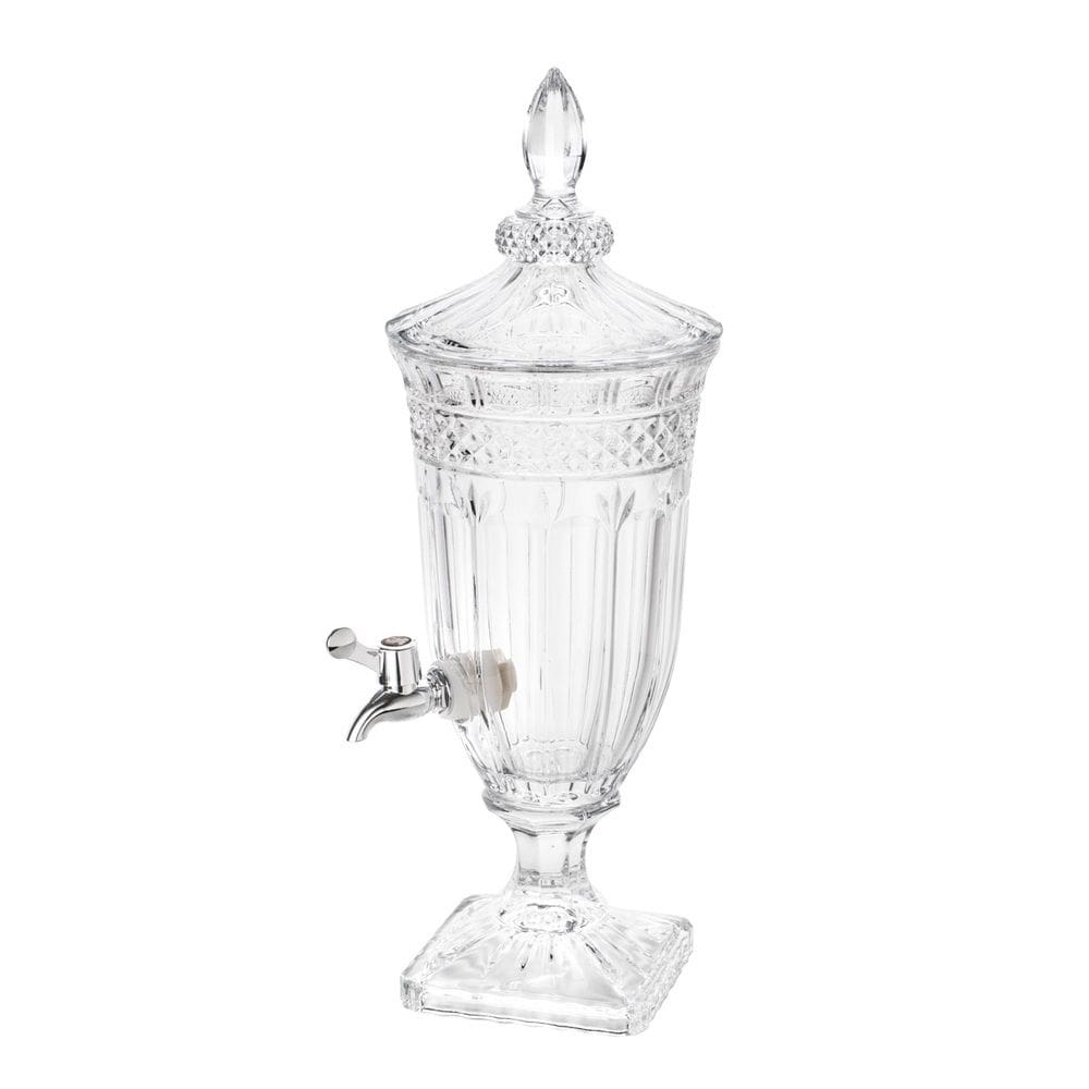 Dispenser Suqueira de Cristal C/Pé e Tampa Brandon Transparente 2 Litros Wolff