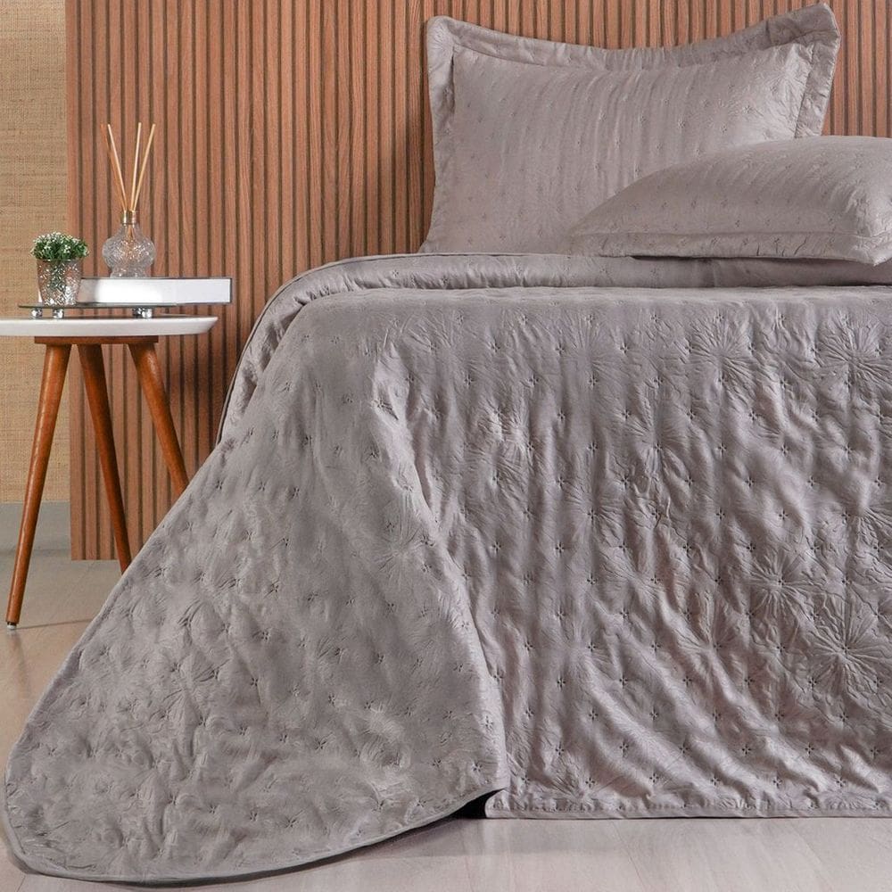 Kit Colcha Casal Sensatti 3D Embossed 220x240cm