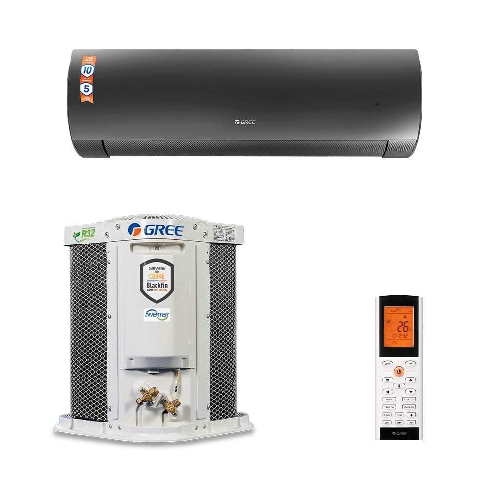 Ar Condicionado Split Hi Wall Gree G-Diamond Auto Inverter 9.000 Btus Quente E Frio 220V R-32