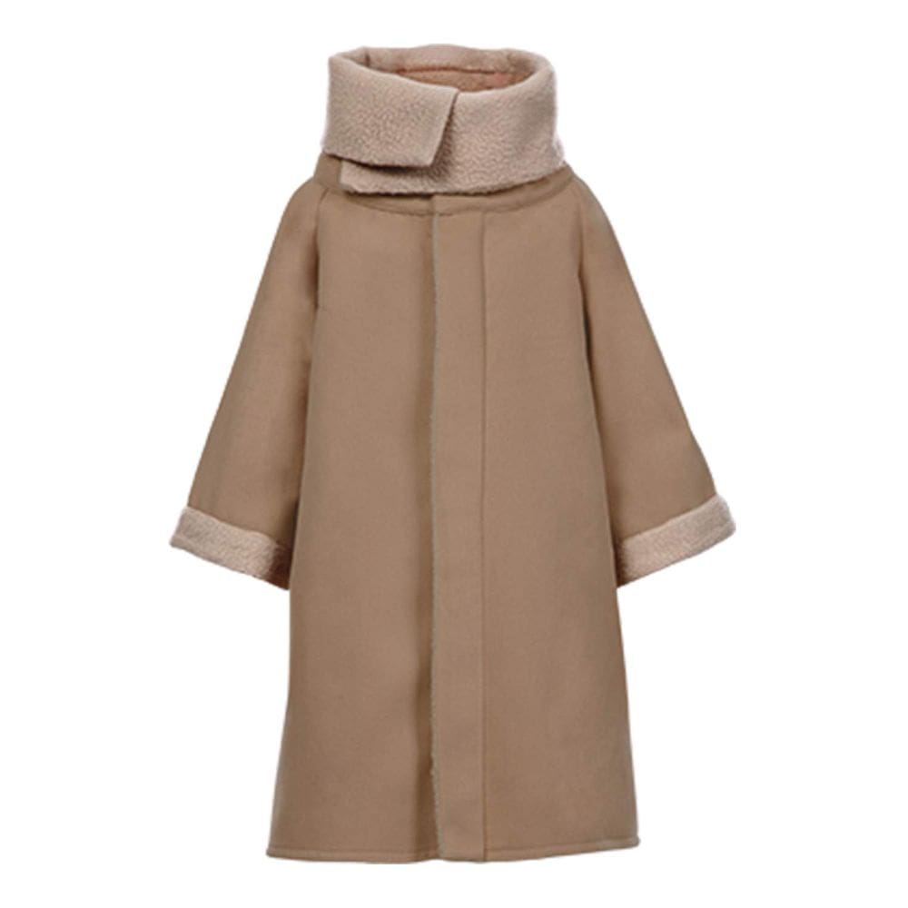 Traje de cosplay Casaco de inverno Taeyue para adulto (grande, marrom)