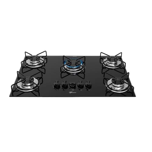 imagem-Cooktop a Gás Fischer 5 Bocas Fit Line Preto – Bivolt