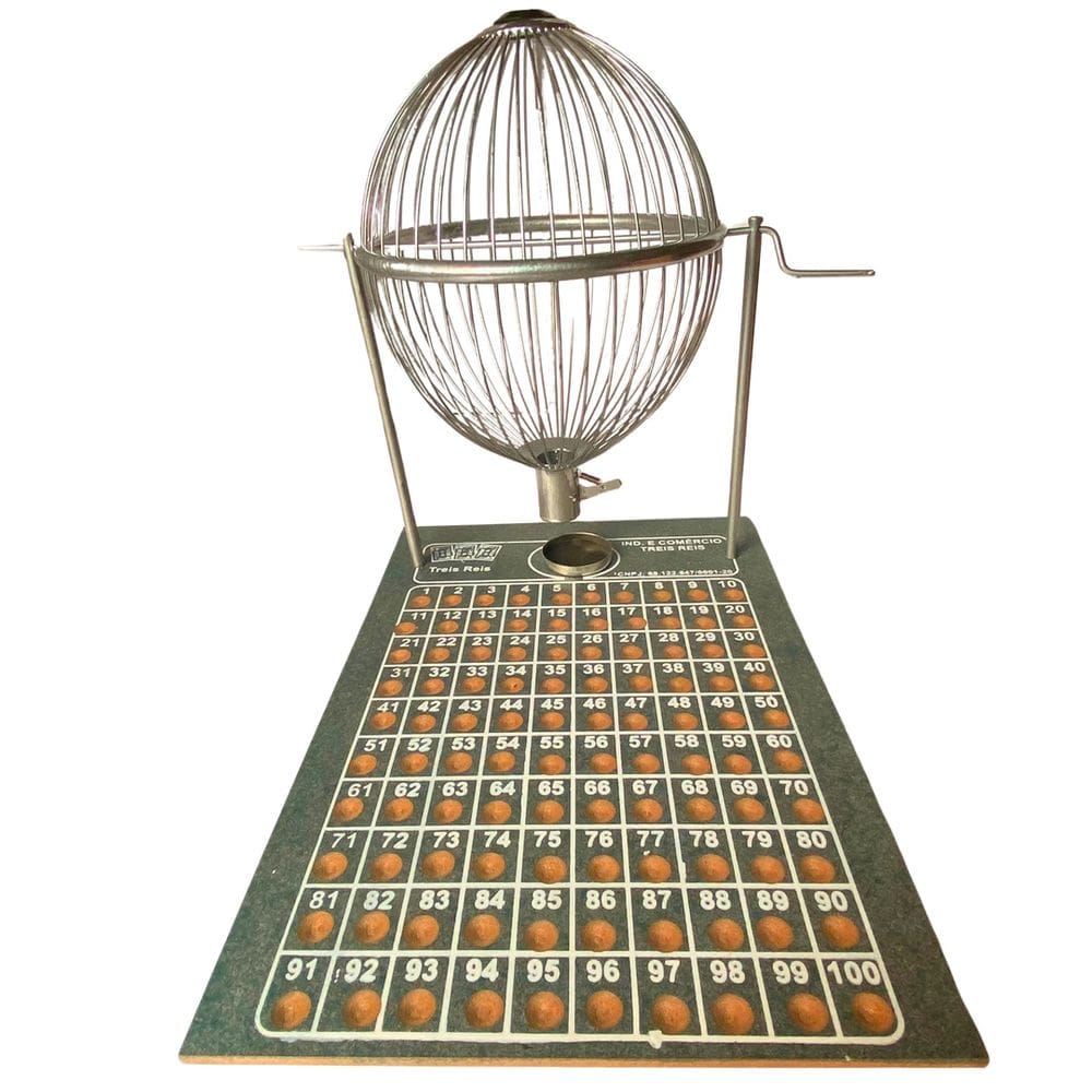 Jogo Vispora 1 A 200 Globo De Metal Tabuleiro Em Madeira N°3