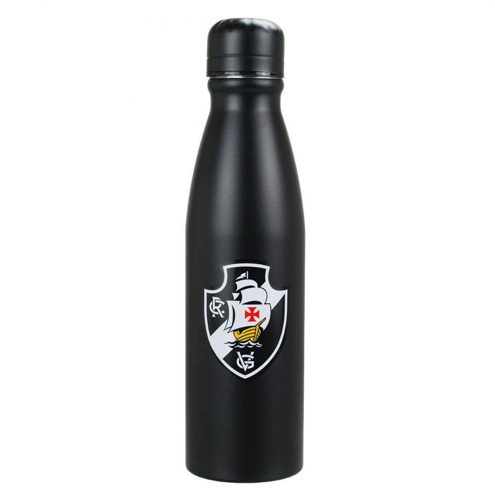 Garrafa Alumínio Vasco Preta 600 ML - QH072-7-B