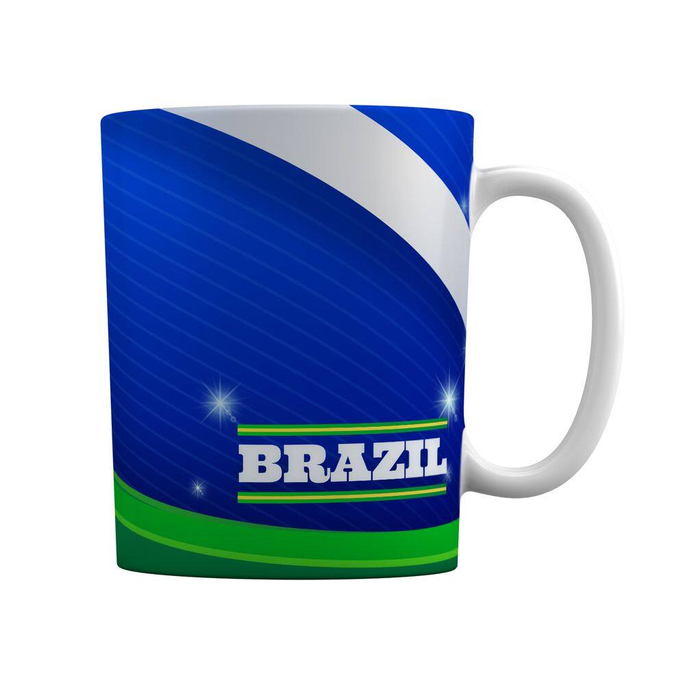 Caneca Branca Lembrancinha Presente País Brazil Brasil