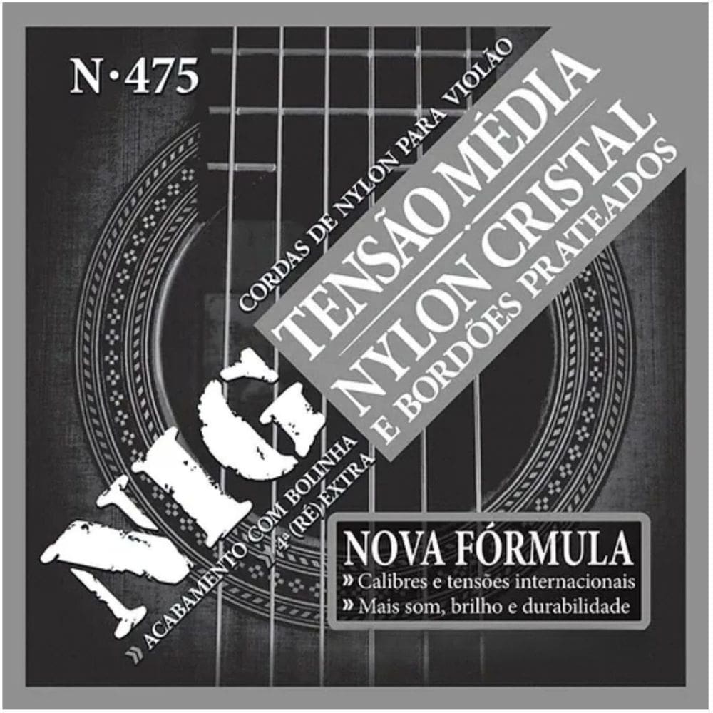 Encordoamento Violão Nylon Tensão Média Nig N475 .028” PRN475L