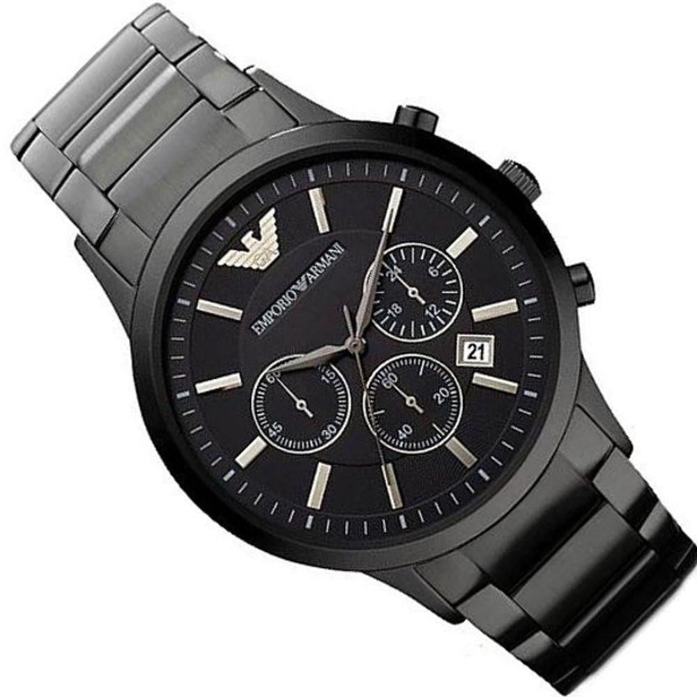 Relógio Empório Armani Masculino Ar2453 Black