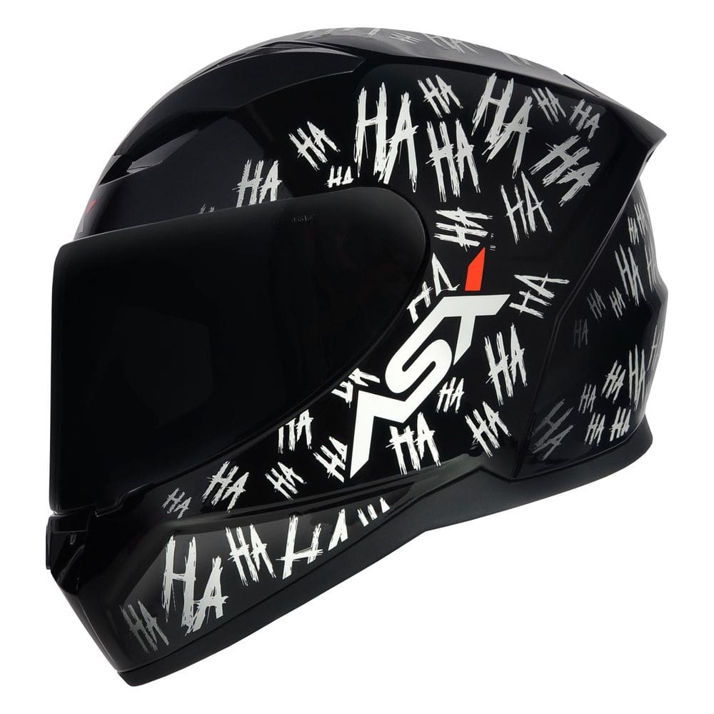 Capacete Asx City Fun Preto e Branco