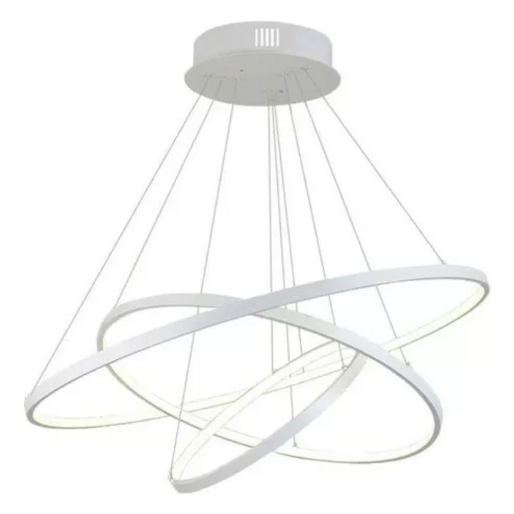 Lustre Pendente 3 Arcos LED 60W 3200K Branco Domum