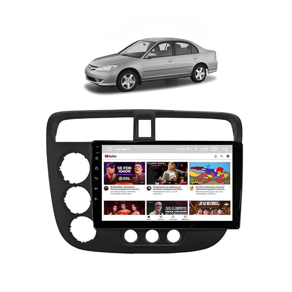Kit Multimídia Civic G7 2001 / 2005 Android 9 Pol 2/32Gb Carplay - Vision 8990CP