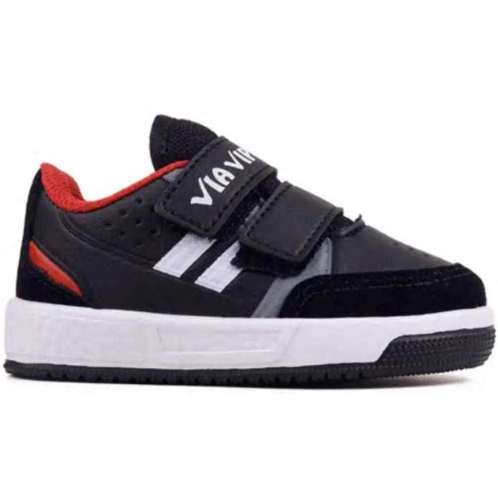 Tênis Infantil Menino Via Vip Casual Tiras Colantes